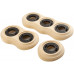 Рамка с пластиковой вставкой 2 местная на бревно D240 мм., восьмерка, бук натуральный, 25660 Lindas