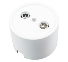 Розетка TV/FM оконечная, белая. B1-305-21 BIRONI