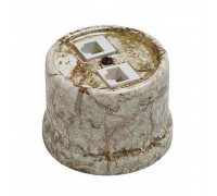 Компьютерная розетка мрамор B1-302-09 BIRONI