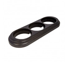 Рамка 3 местная овал венге О13ВГ Salvador