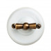 Ретро выключатель белый OP11WT Salvador одноклавишный проходной