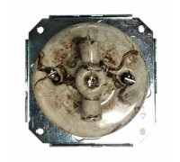 Ретро выключатель мрамор, RV-SW-26 Retrika двухклавишный, серия Colony