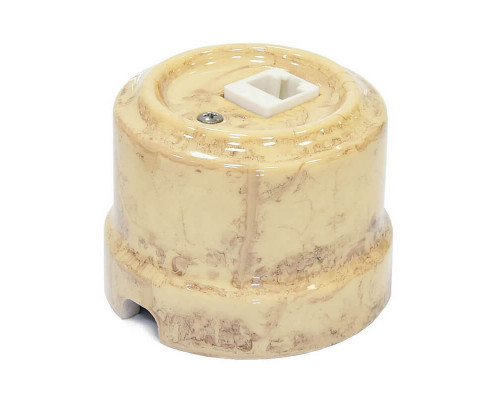 Ретро розетка компьютерная RJ-45 карамель 32031 Lindas