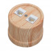 Розетка RJ45 компьютерная двойная, карельская сосна, B1-302-13 BIRONI