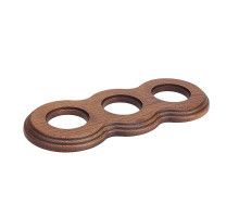 Рамка 3 местная восьмерка дуб коричневый С33ДК Salvador
