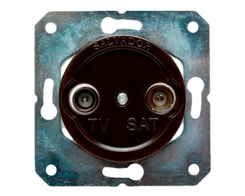 Ретро розетка ТВ коричневый CL.TV.BR Salvador